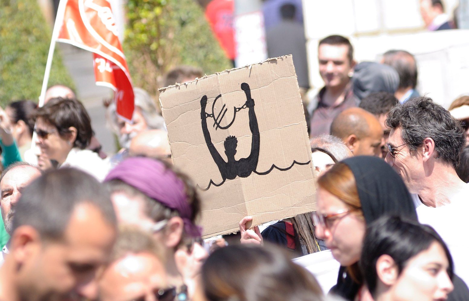 Demonstration zum Generalstreik in Spanien (Autor: Ildefonso Sanchez Carretero, Guerrero G.A., Quelle: flickr)