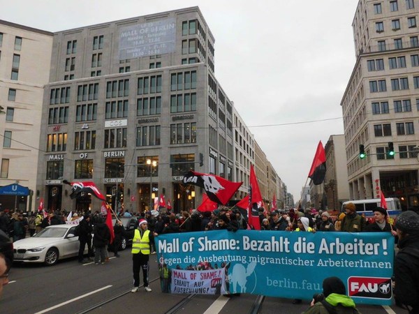 Demonstration of the FAU-Berlin in December 2014