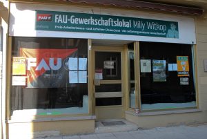 Eröffnung von FAU-Gewerkschaftslokalen in Jena und Hannover