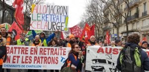 Proteste gegen die Rentenreform in Frankreich