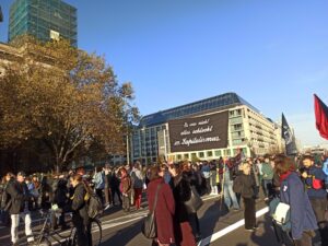 Nach der Demo beginnt der Klassenkampf